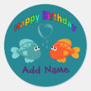 Search for happy fish stickers Bubbles
