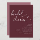 Search for wine bridal shower invitations Burgundy