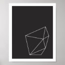 Search for geometric posters Black and white