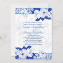 Search for cobalt blue wedding invitations White