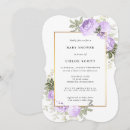 Search for light purple baby shower invitations Elegant
