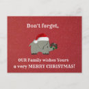 Search for elephant christmas cards Unique