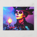 Search for day of the dead woman postcards Colourful