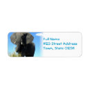 Search for african elephant return address labels Safari