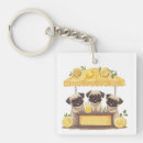 Search for cartoon pug key rings Puggle