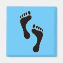 Search for footprints magnets Illustration