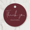 Search for burgundy favour tags Thank you