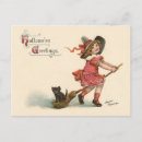 Search for vintage halloween greetings postcards Black