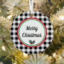 Search for red and black buffalo plaid christmas tree decorations Modern
