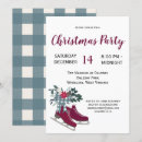 Search for skating christmas invitations Rustic