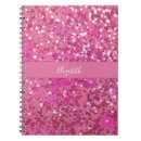 Search for hot pink glitter notebooks Sparkle