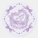 Search for purple birthday cakes stickers For her
