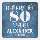Search for 80th stickers Cheers to 80 years