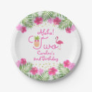 Search for tropical paper plates Flamingo