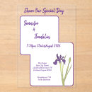 Search for purple iris wedding invitations Simple