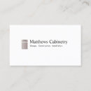 Search for cabinetry business cards Construction