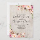 Search for rustic wood bridal shower invitations Boho