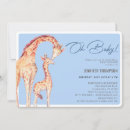 Search for giraffe baby shower invitations Watercolor