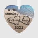 Search for beach engagement christmas tree decorations Hearts