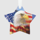 Search for stars and stripes christmas tree decorations Bald eagle