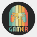 Search for video game player stickers Nerd