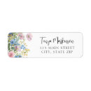 Search for budget return address labels Watercolor