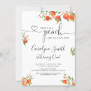 Search for sweet as a peach birthday invitations Watercolor