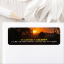 Search for mountain wedding return address labels Sunset