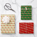Search for wiener dog christmas wrapping paper Xmas