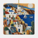 Search for santorini christmas tree decorations Greek island