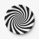 Search for black and white swirl plates Birthday