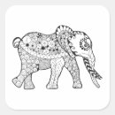Search for elephant tattoo stickers Zen doodle style