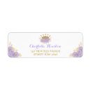 Search for little princess return address labels Crown