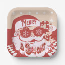 Search for retro christmas plates Santa