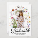 Search for nature graduation invitations Watercolor