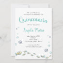 Search for under the sea quinceanera invitations Turquoise