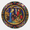 Search for stained glass jesus stickers Holy family