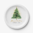 Search for modern christmas tree plates Watercolor