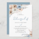 Search for dusty blue floral rehearsal dinner invitations Boho