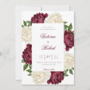 Search for cream burgundy wedding invitations Flowers