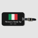 Search for italy luggage tags Green white red