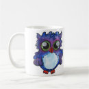 Search for watercolor owl mugs Blue