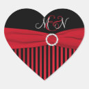 Search for red black and white wedding stickers Stripes