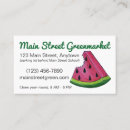 Search for watermelon business cards Fruit