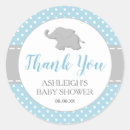 Search for blue grey baby shower stickers Animal