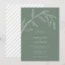 Search for green leaf wedding invitations Simple