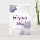 Search for pretty 30th birthday cards Watercolor