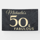 Search for 50th birthday backdrops Black gold