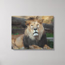 Search for african lion canvas prints Feline