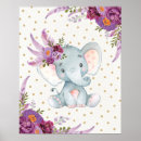 Search for purple elephant nursery decor For kids